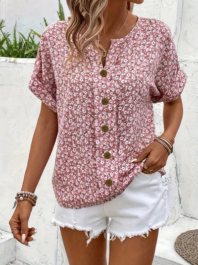 Avira | Top elegante, veraniega y con estampado floral