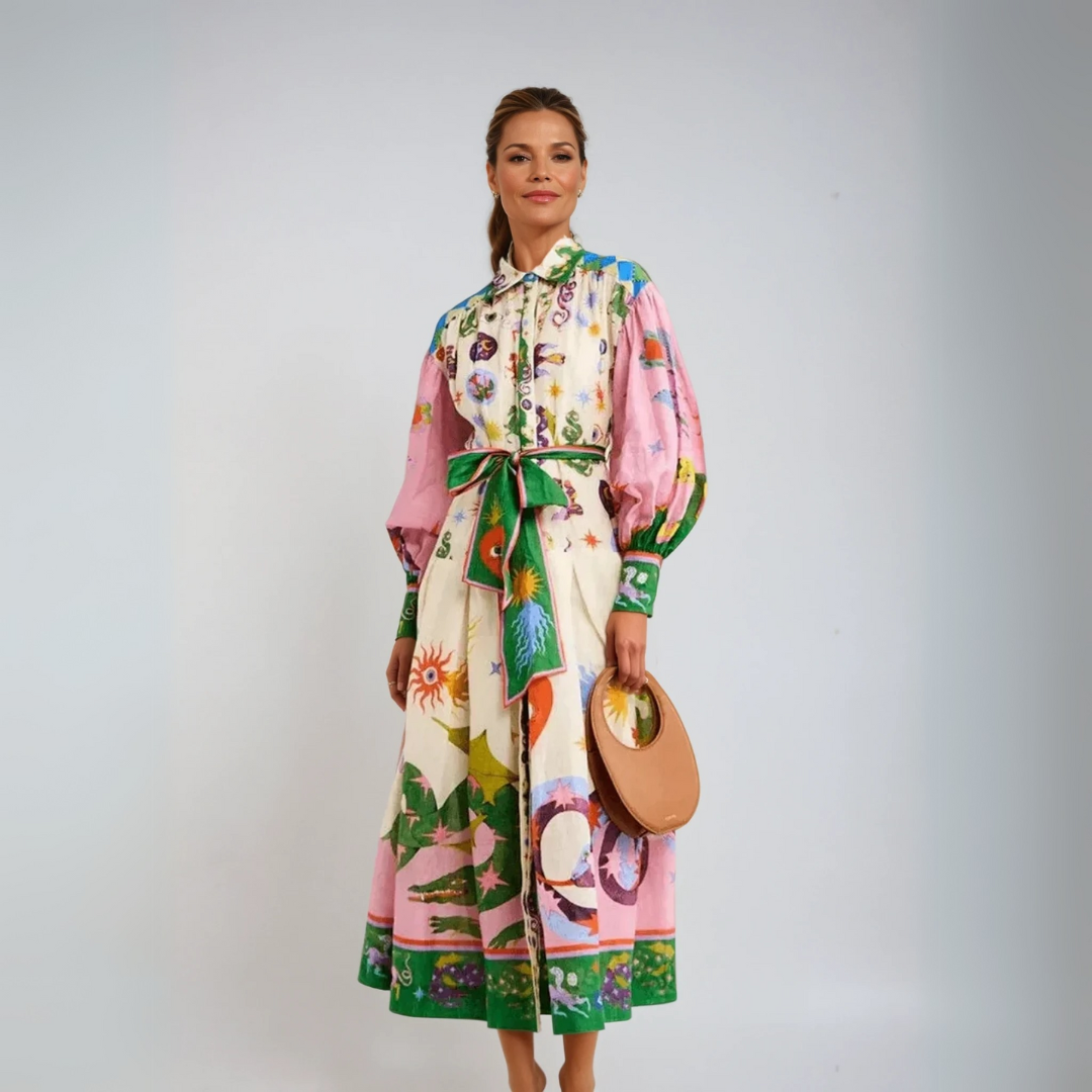Dorthe | Elegante vestido maxi italiano