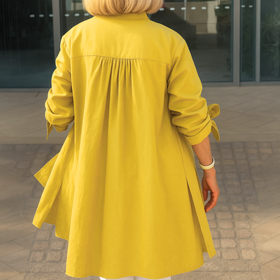 Louise | Blusa Camisera Elegante con Mangas de Lazo