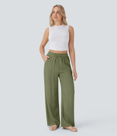 Zafeiria | Pantaloni Di Lino Eleganti