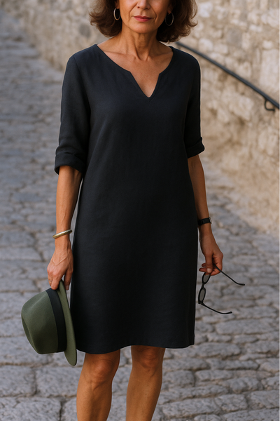 Ria | Vestido elegante con escote en V