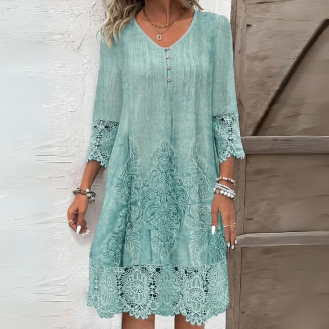 Noora | Helle – Elegante vestido de encaje con corte relajado