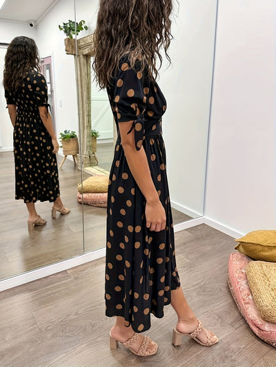 Nipa | Vestido de lunares con escote en V