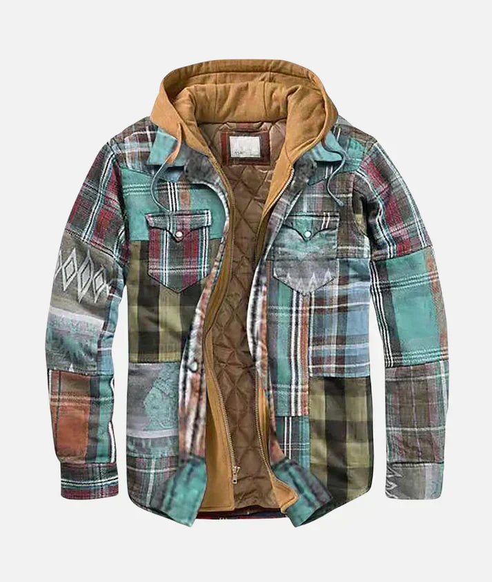 Andres | Chaqueta de cuadros patchwork