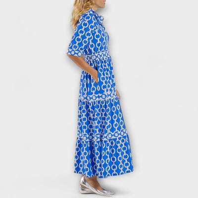 Isabelle | Vestido midi con cuello de camisa
