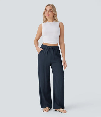 Zafeiria | Pantaloni Di Lino Eleganti