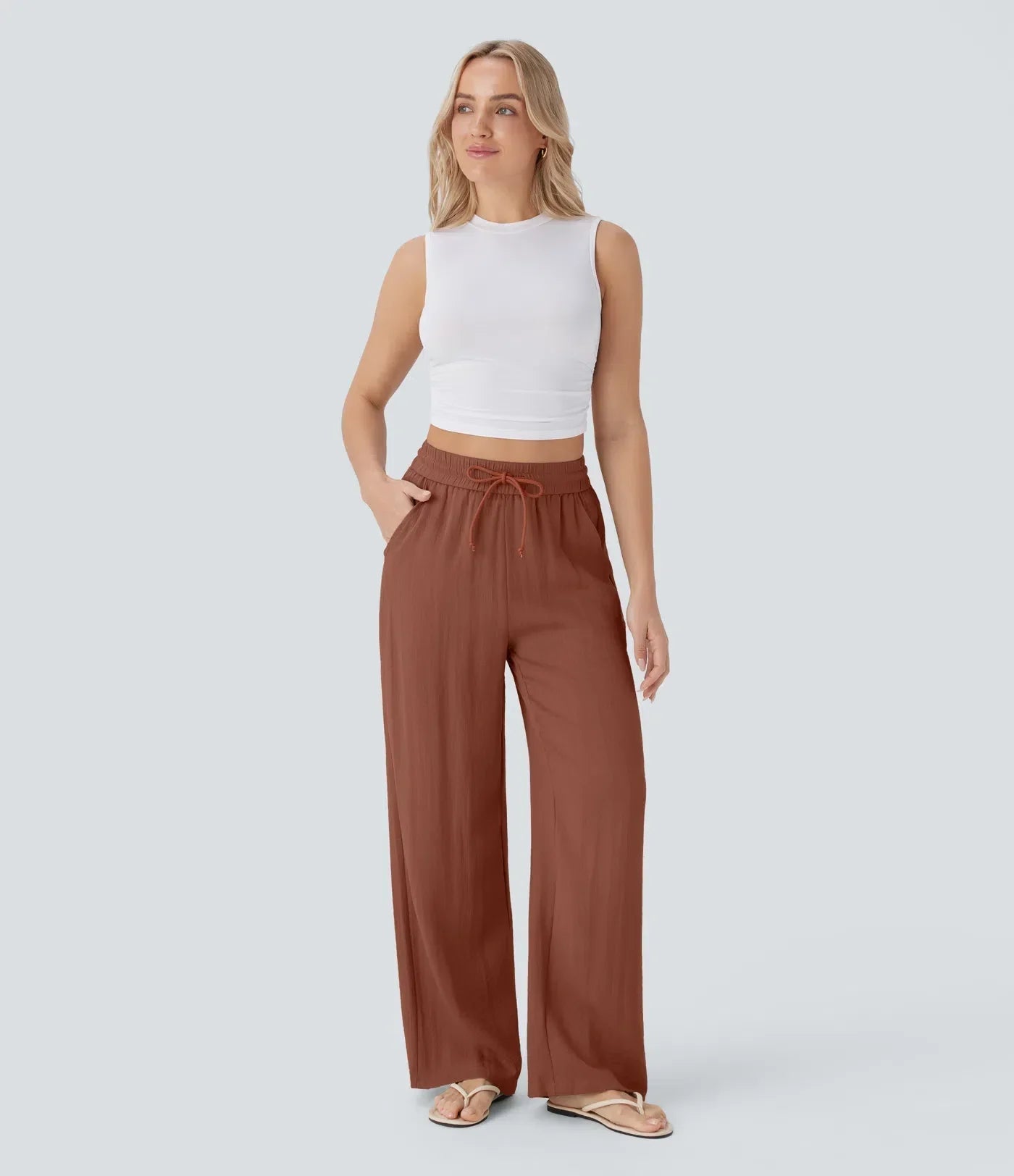 Zafeiria | Pantaloni Di Lino Eleganti
