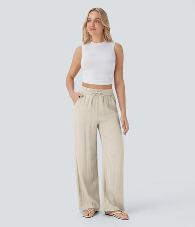 Zafeiria | Pantaloni Di Lino Eleganti