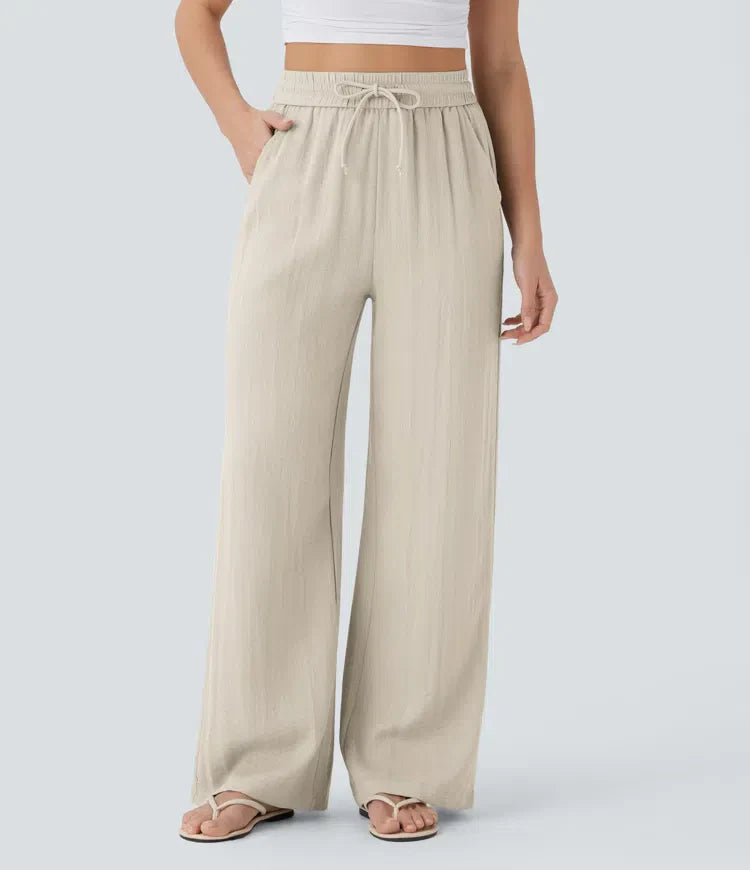 Zafeiria | Pantaloni Di Lino Eleganti