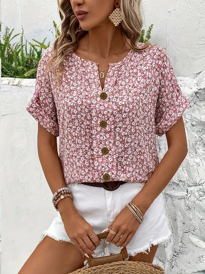 Avira | Top elegante, veraniega y con estampado floral