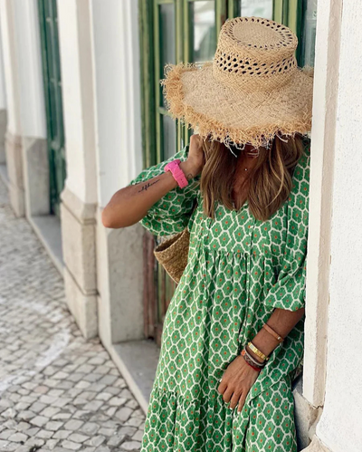 Elin | Maxi vestido boho de algodón