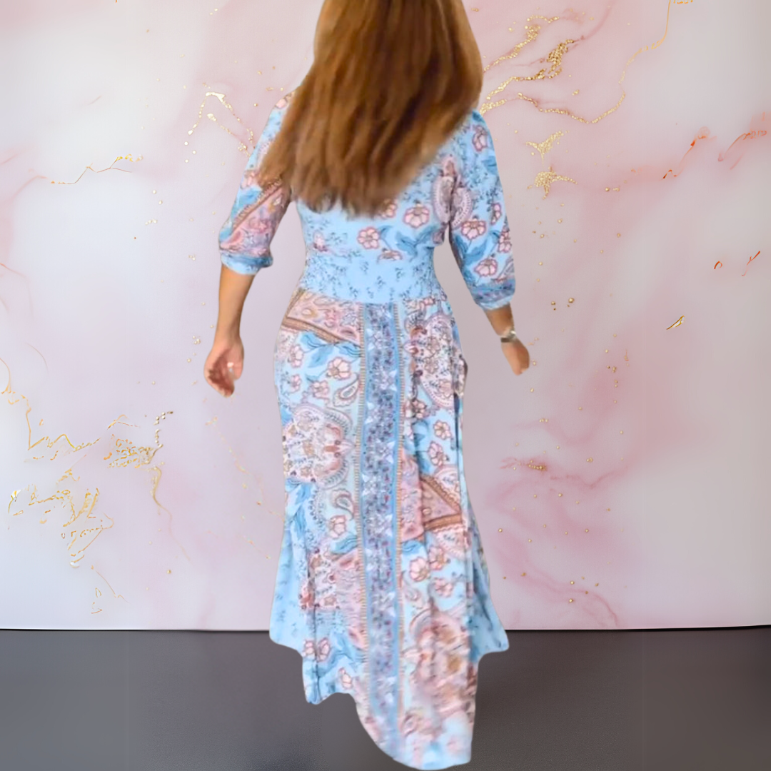 Marga | Vestido de verano elegante con escote en V.
