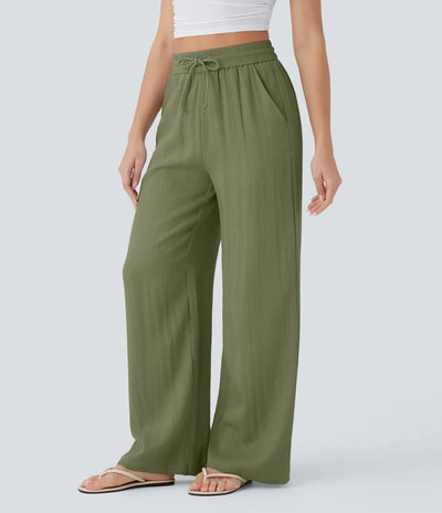 Zafeiria | Pantaloni Di Lino Eleganti
