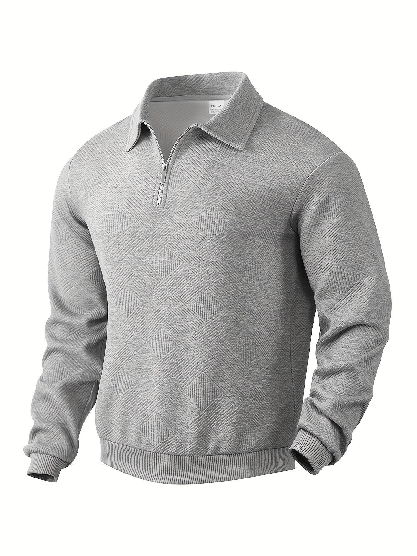 Baldrick | Sudadera vintage con cremallera y estampado geométrico