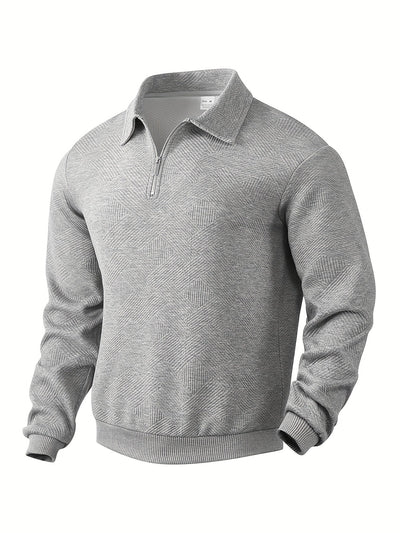 Baldrick | Sudadera vintage con cremallera y estampado geométrico