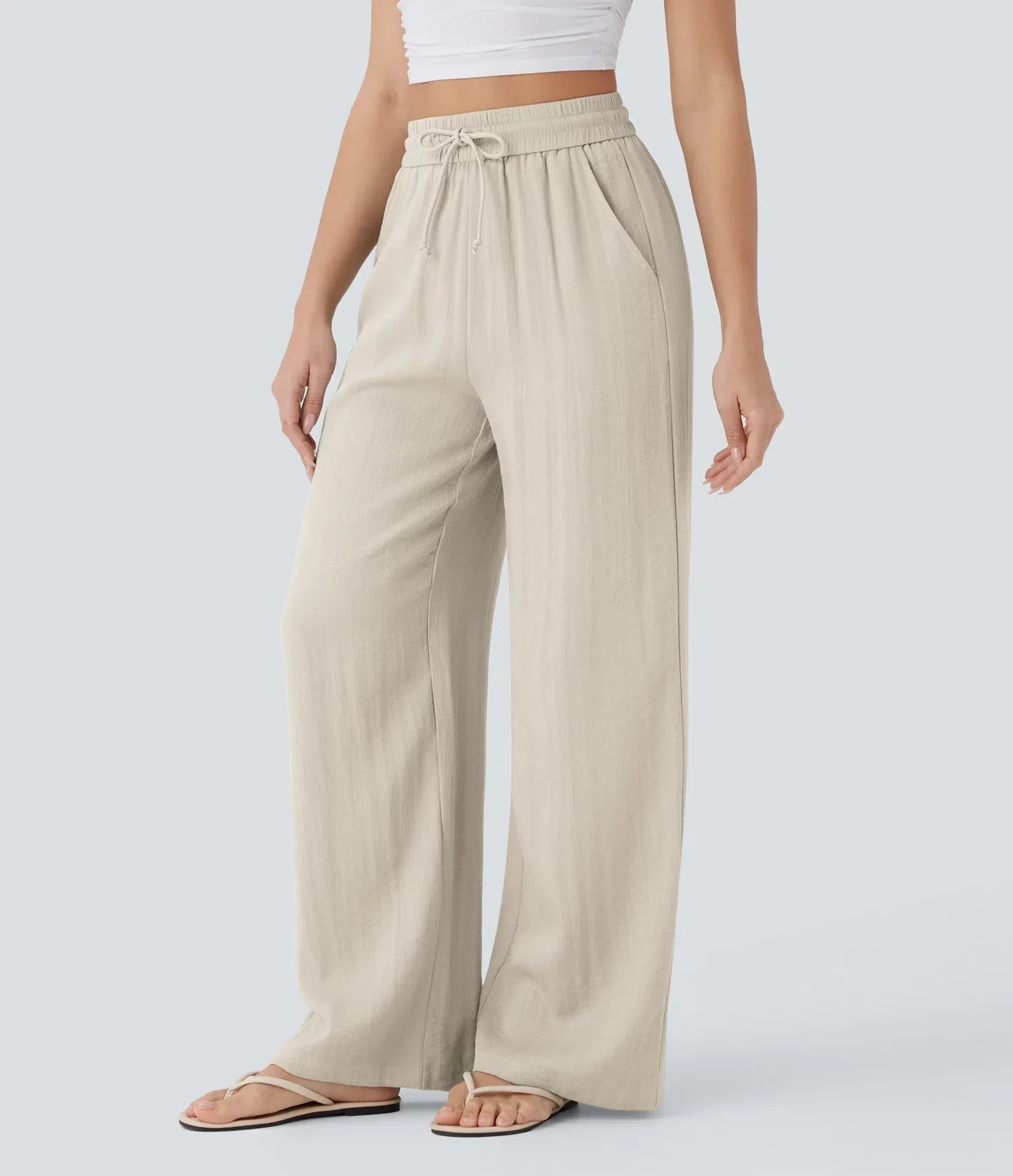 Zafeiria | Pantaloni Di Lino Eleganti
