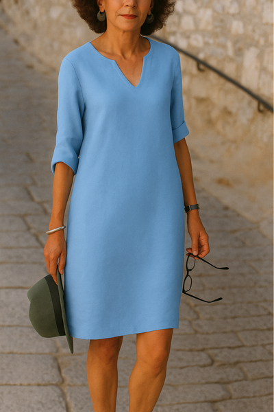 Ria | Vestido elegante con escote en V