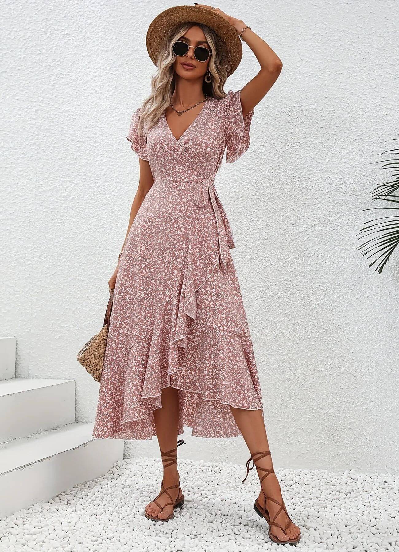 Anette | Elegante vestido de verano con estampado floral
