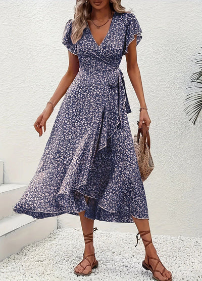 Anette | Elegante vestido de verano con estampado floral