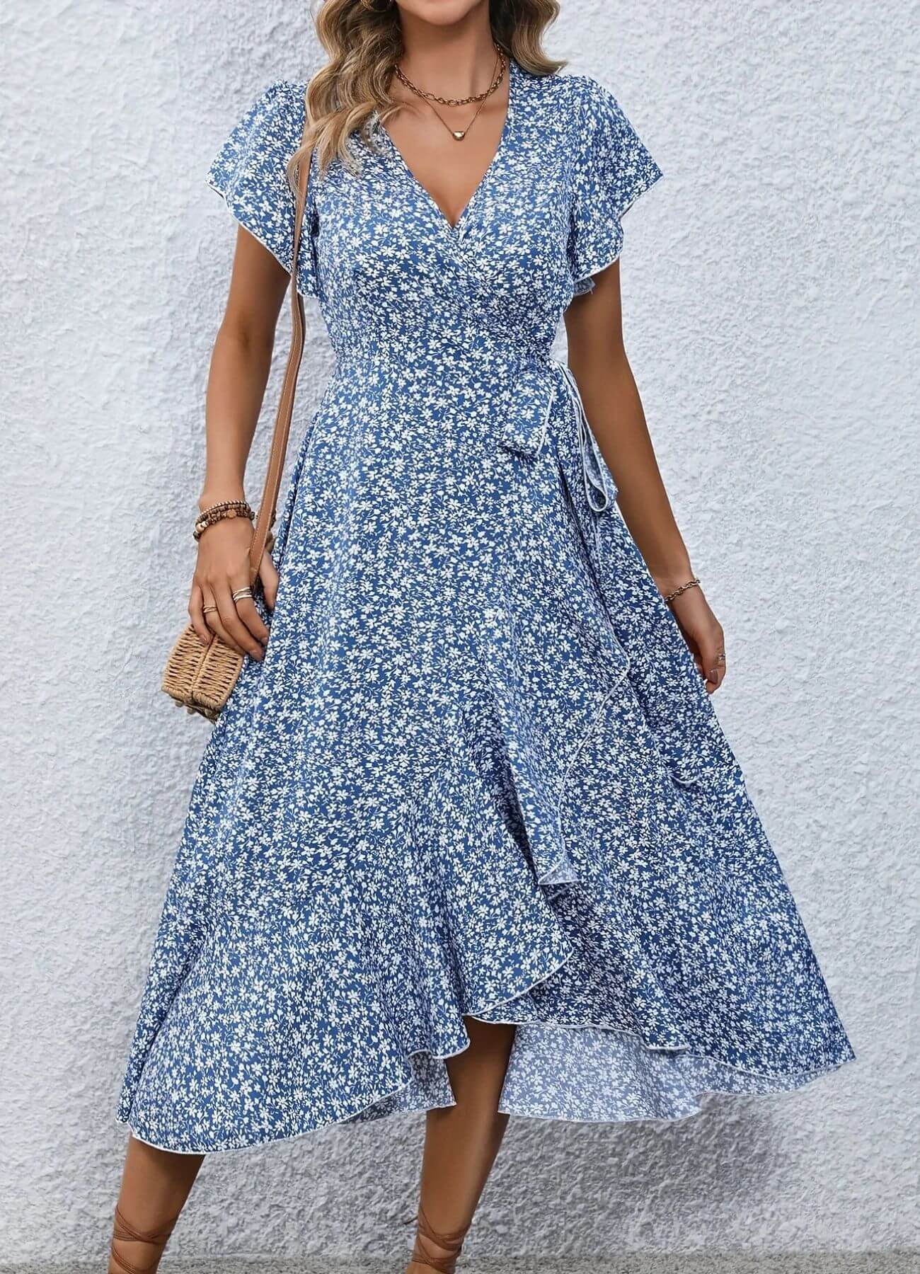 Anette | Elegante vestido de verano con estampado floral