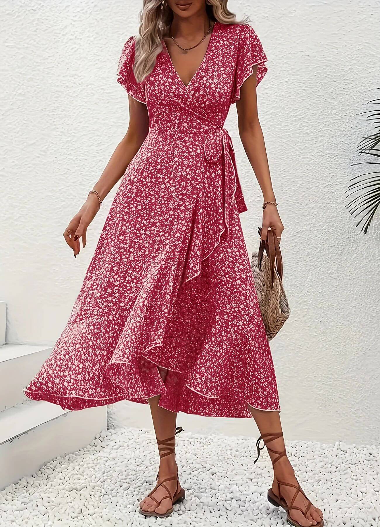Anette | Elegante vestido de verano con estampado floral
