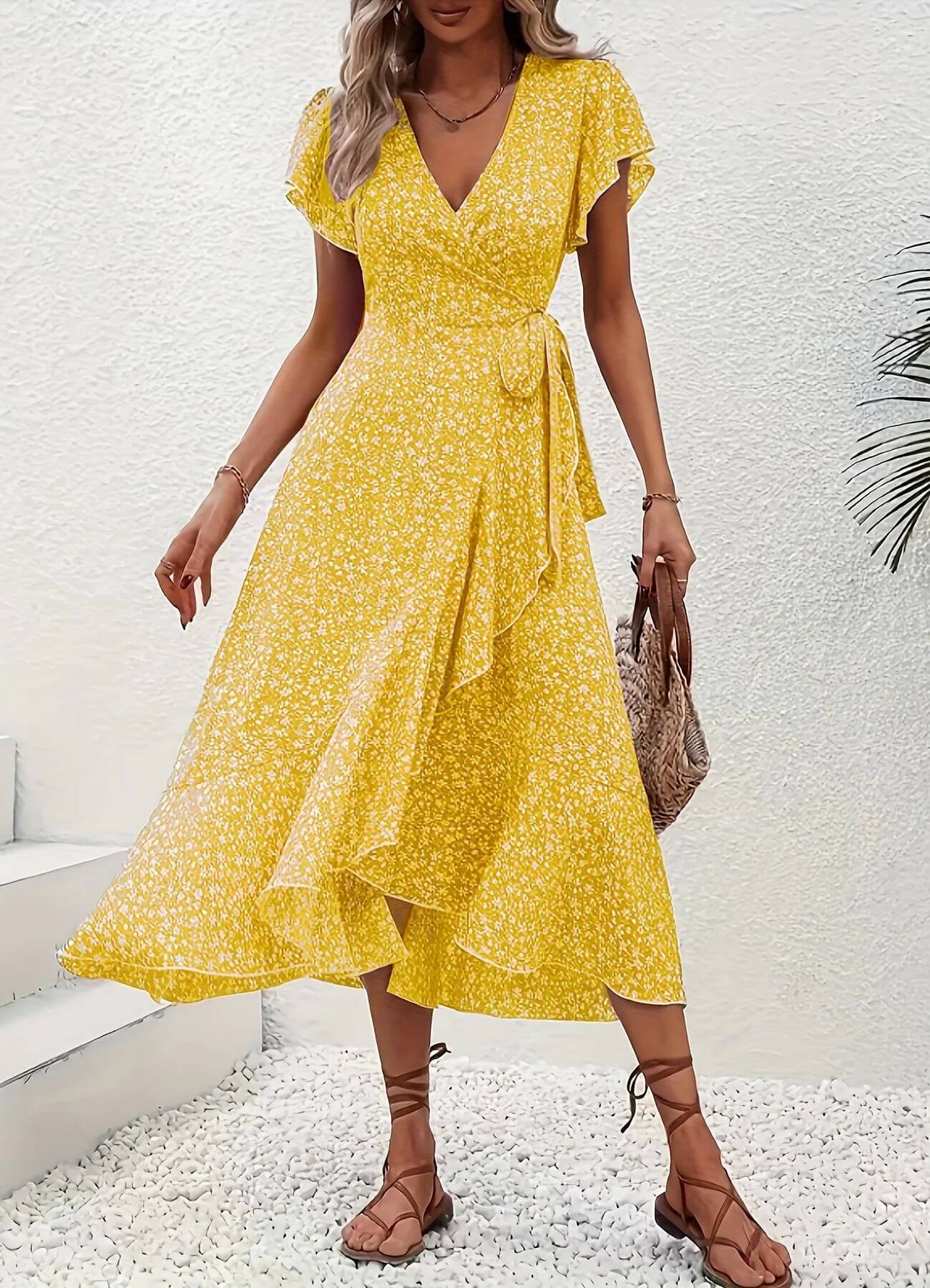 Anette | Elegante vestido de verano con estampado floral