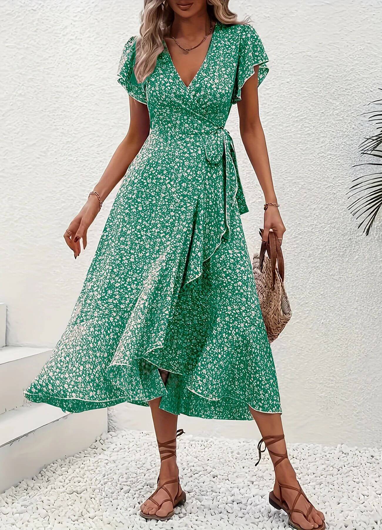 Anette | Elegante vestido de verano con estampado floral