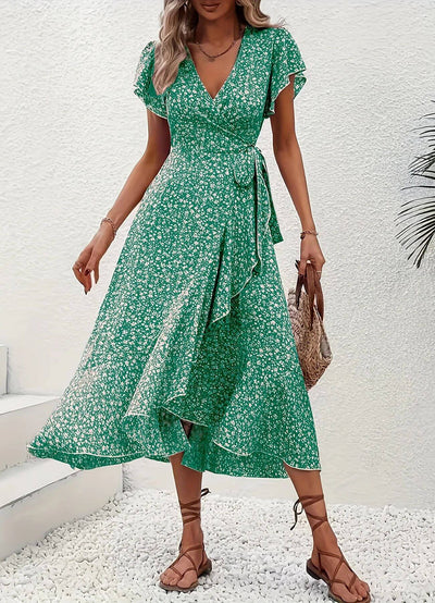 Anette | Elegante vestido de verano con estampado floral