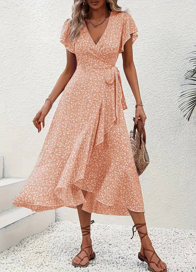 Anette | Elegante vestido de verano con estampado floral
