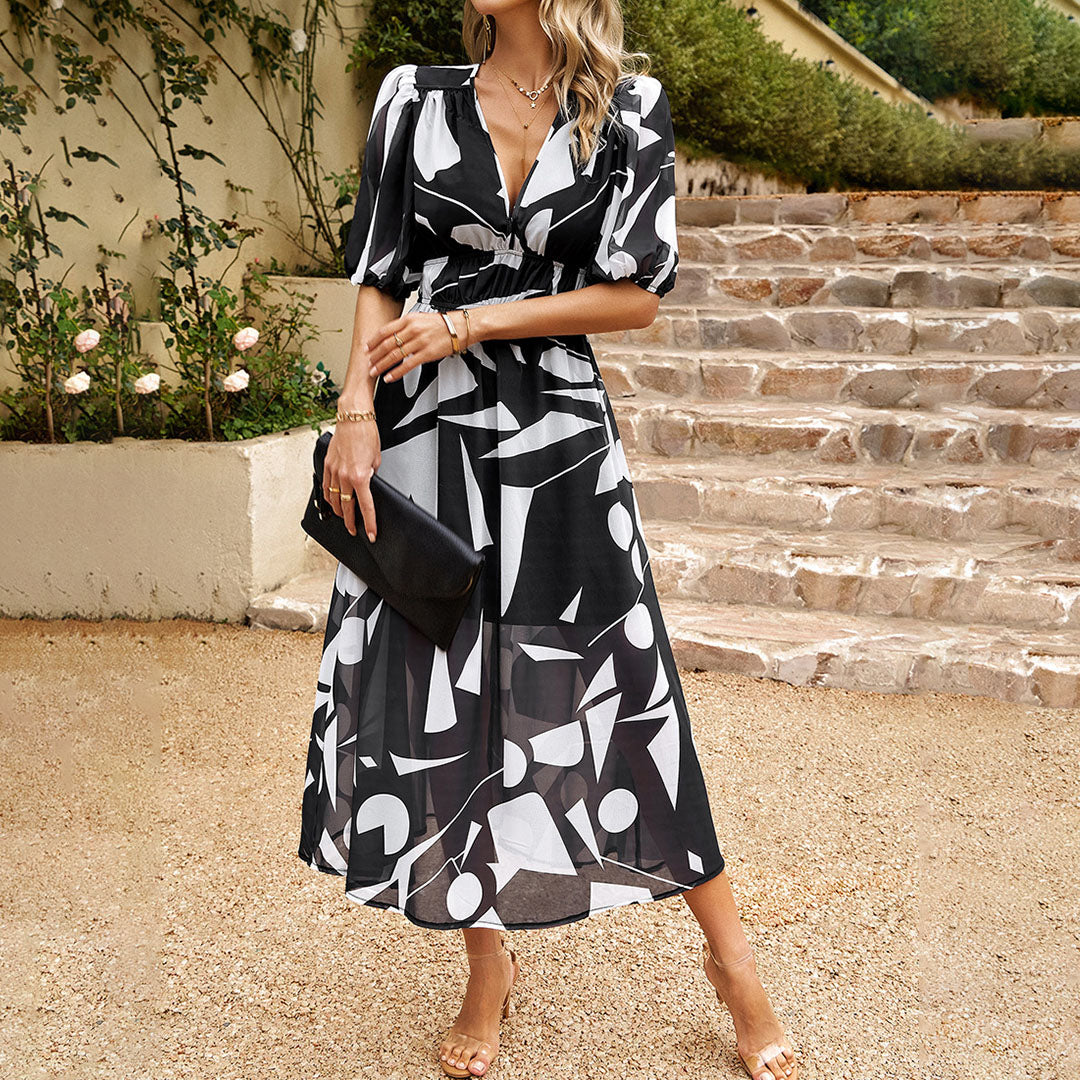 Lana | Vestido de Verano Midi con Escote en V