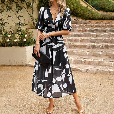 Lana | Vestido de Verano Midi con Escote en V
