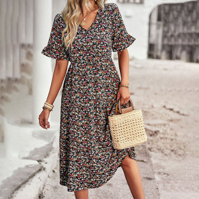 Carol | Vestido midi floral de verano