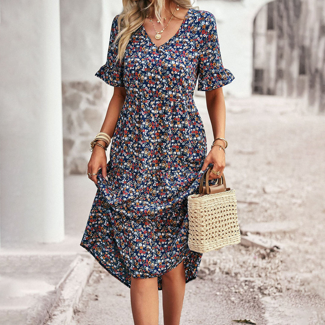 Carol | Vestido midi floral de verano