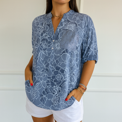 Elva | Camisa Estampada con Botones