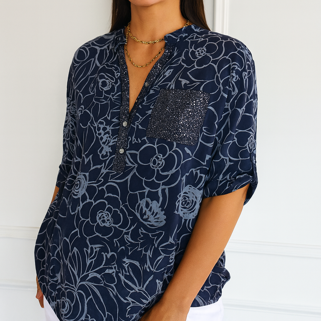 Elva | Camisa Estampada con Botones