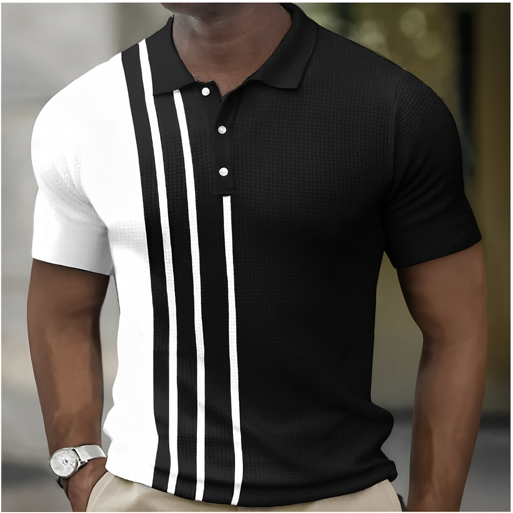Gregory | Camiseta tipo polo con rayas modernas