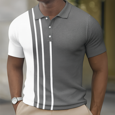 Gregory | Camiseta tipo polo con rayas modernas