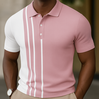 Gregory | Camiseta tipo polo con rayas modernas