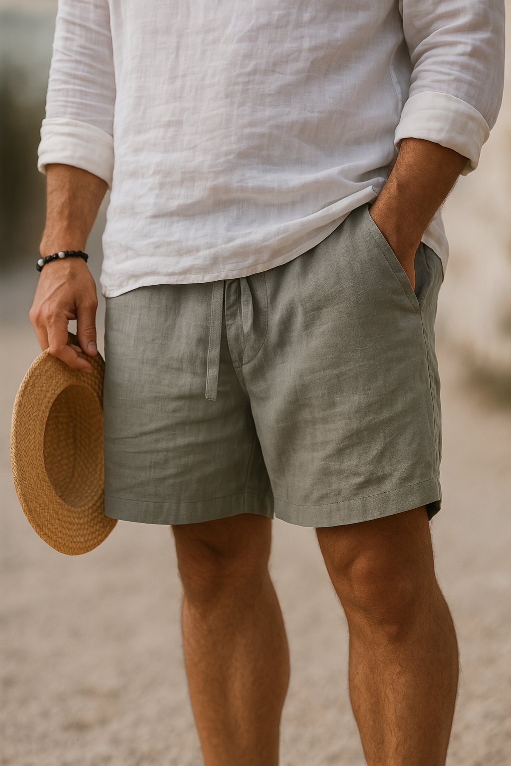 Lorenzo | Pantalón de algodón y lino