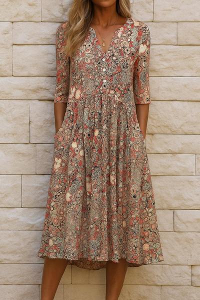 Miranda | Vestido elegante con escote en V