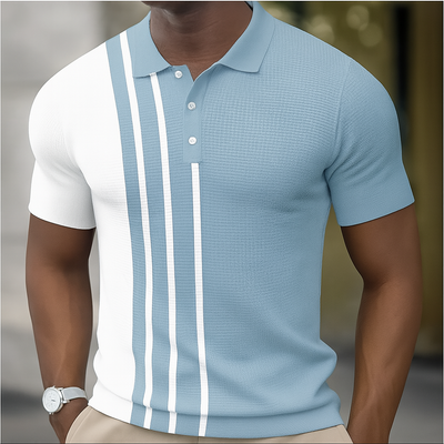 Gregory | Camiseta tipo polo con rayas modernas