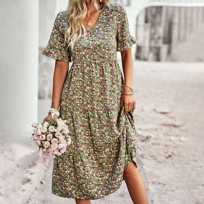 Carol | Vestido midi floral de verano