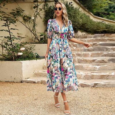 Lana | Vestido de Verano Midi con Escote en V