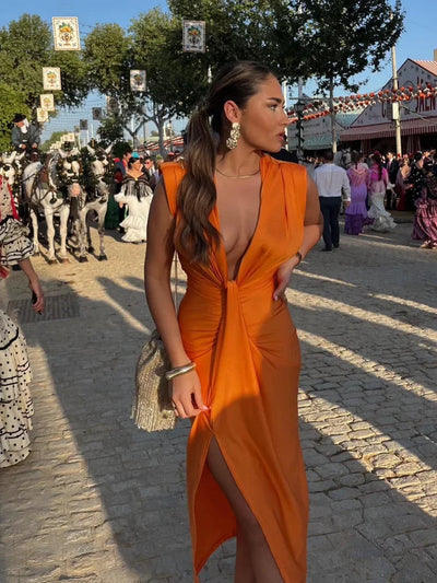 Moriah | Vestido plisado elegante