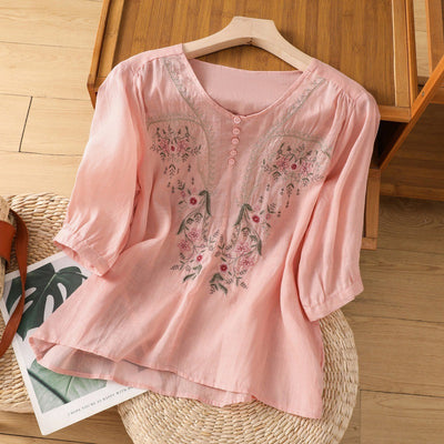 Tamsina | Blusa Relajada Bordada