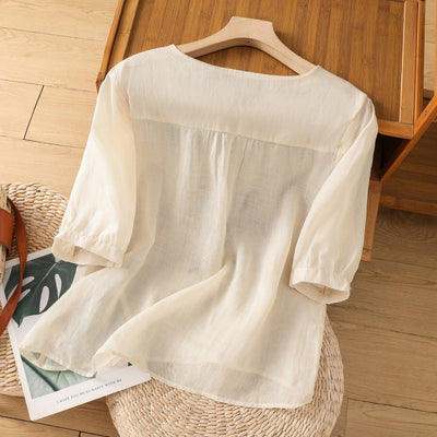 Tamsina | Blusa Relajada Bordada