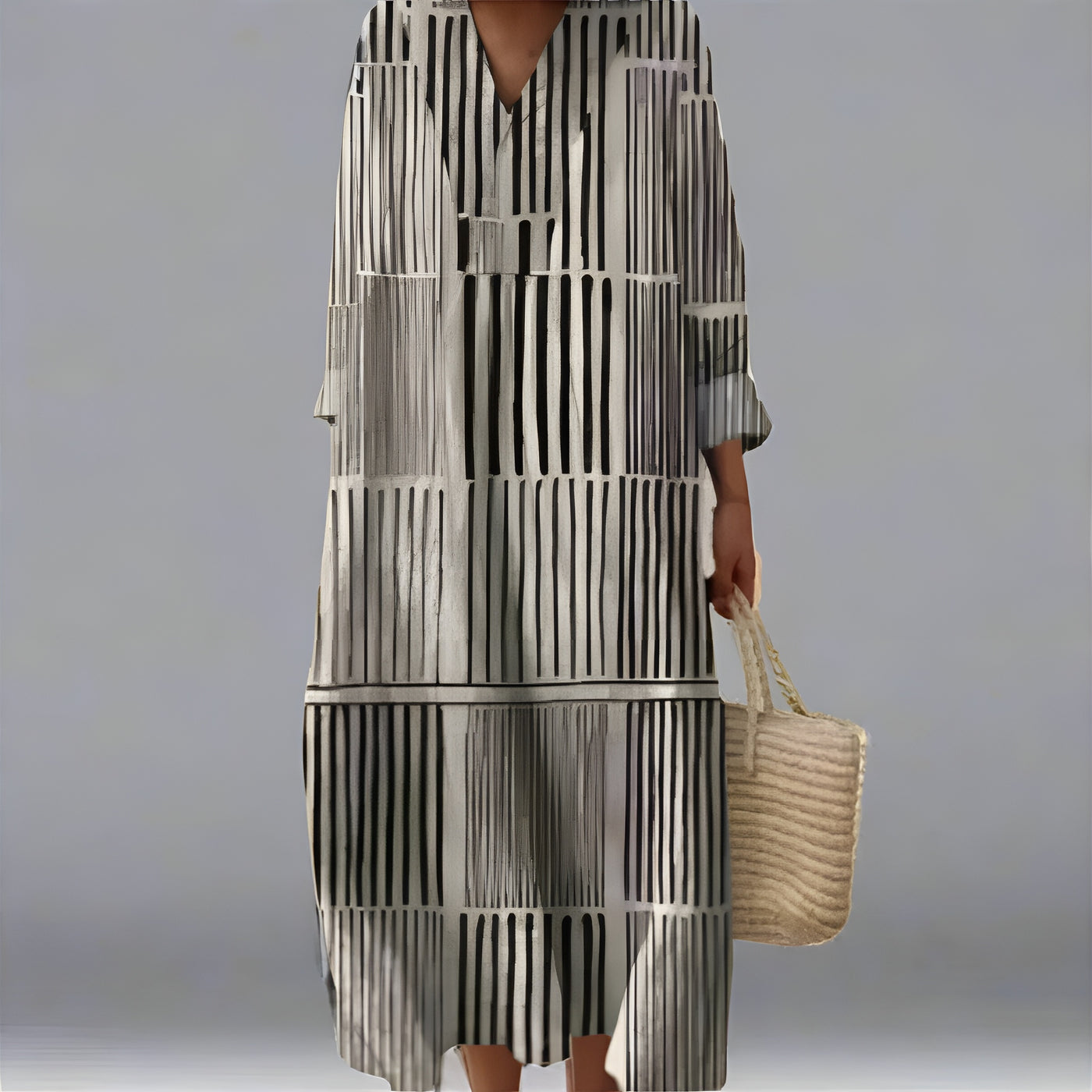 Mackenzie | Vestido geométrico elegante