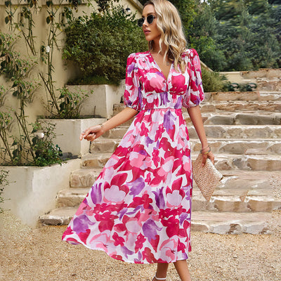 Lana | Vestido de Verano Midi con Escote en V