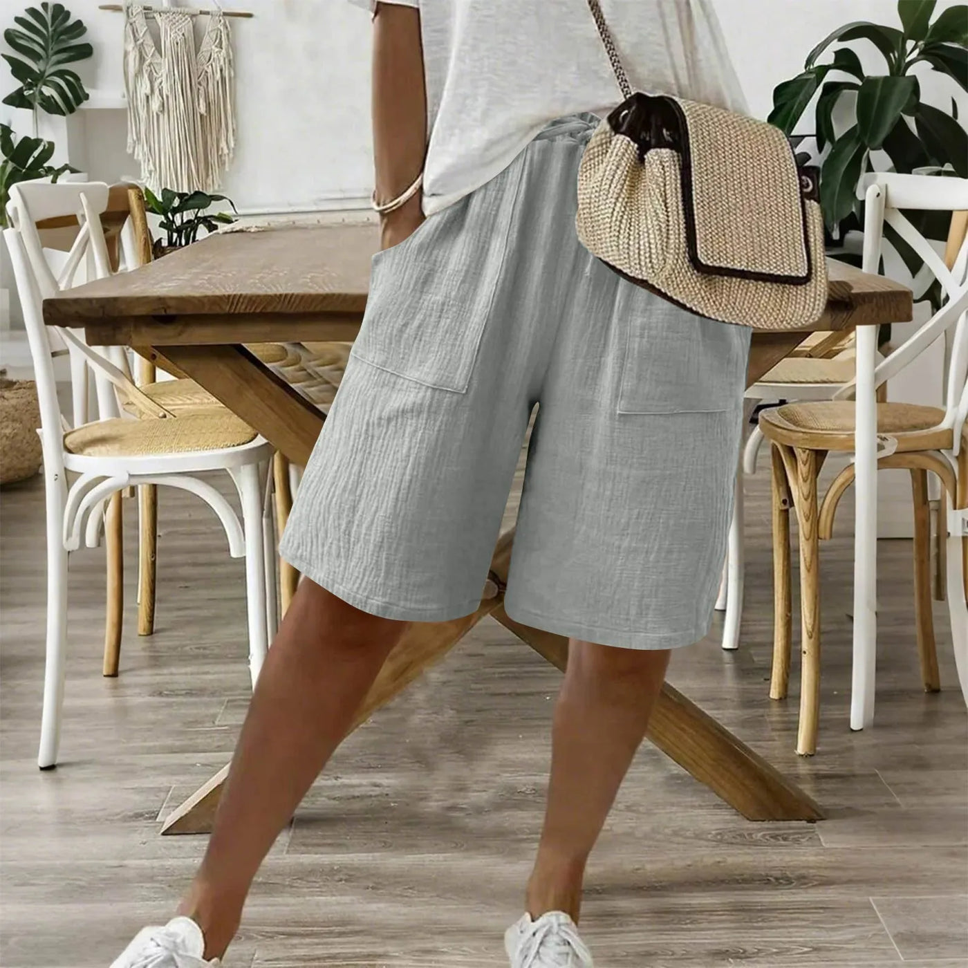 Karina | Shorts de verano en lino y algodón