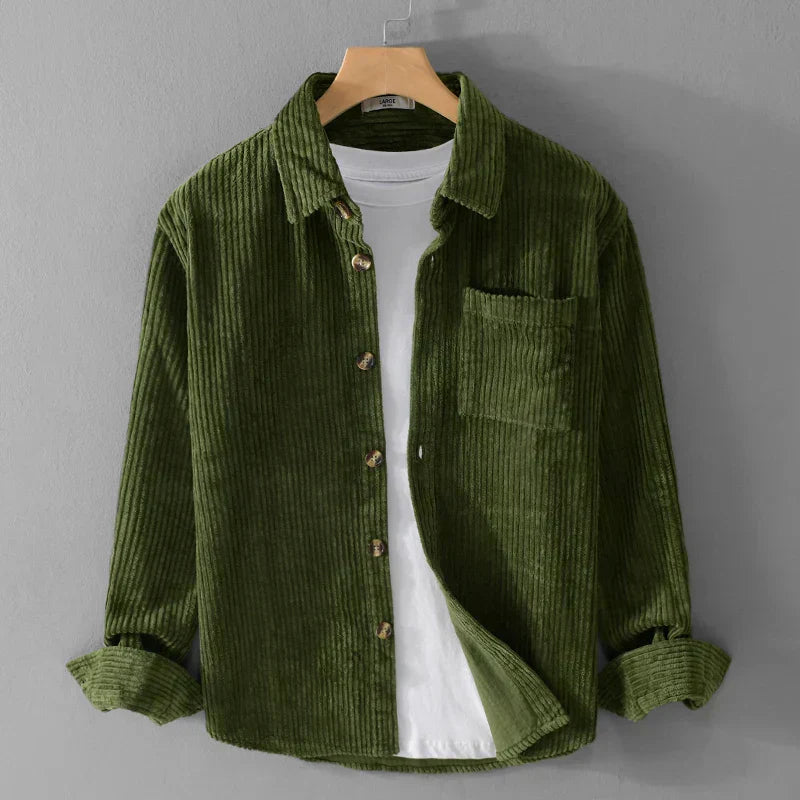 Benedicte | Camisa elegante de pana de canalé